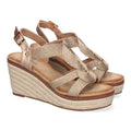 Sandalias Champán Mujer Elegantes Fiesta