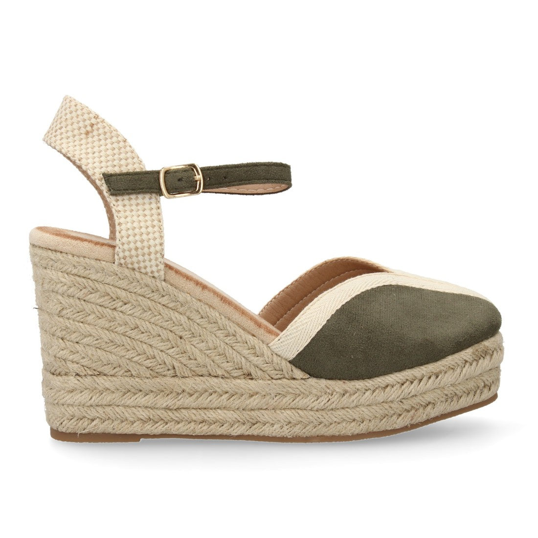 Sandalias Verdes Mujer Estilo Valenciana Punta Cerrada Elegantes