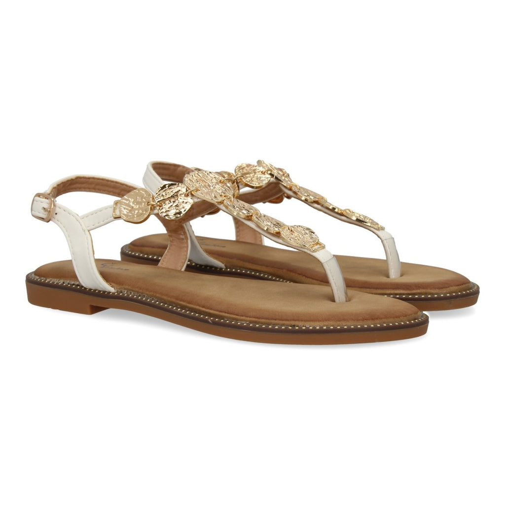 Sandalias Blancas Mujer Elegantes Verano