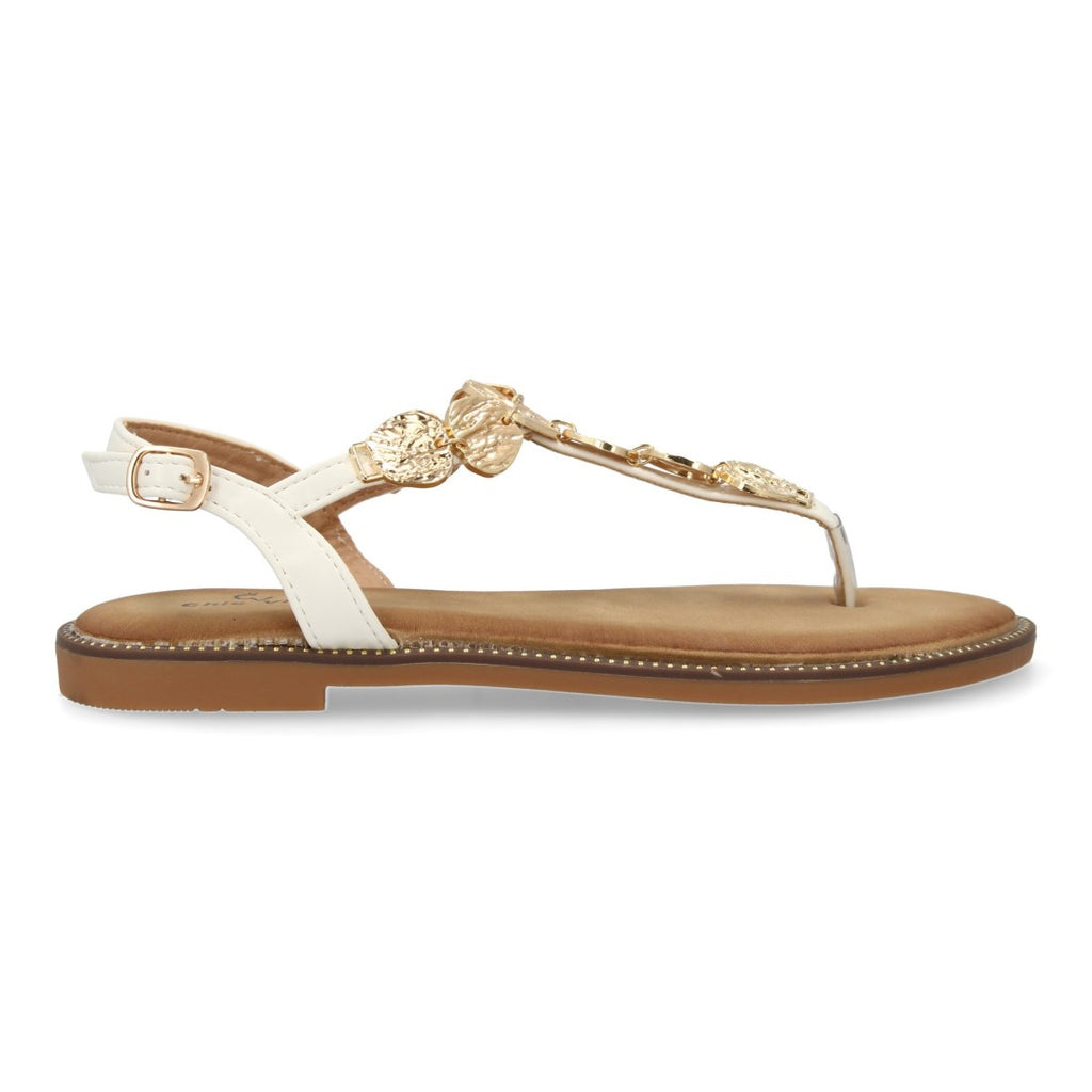 Sandalias Blancas Mujer Elegantes Verano