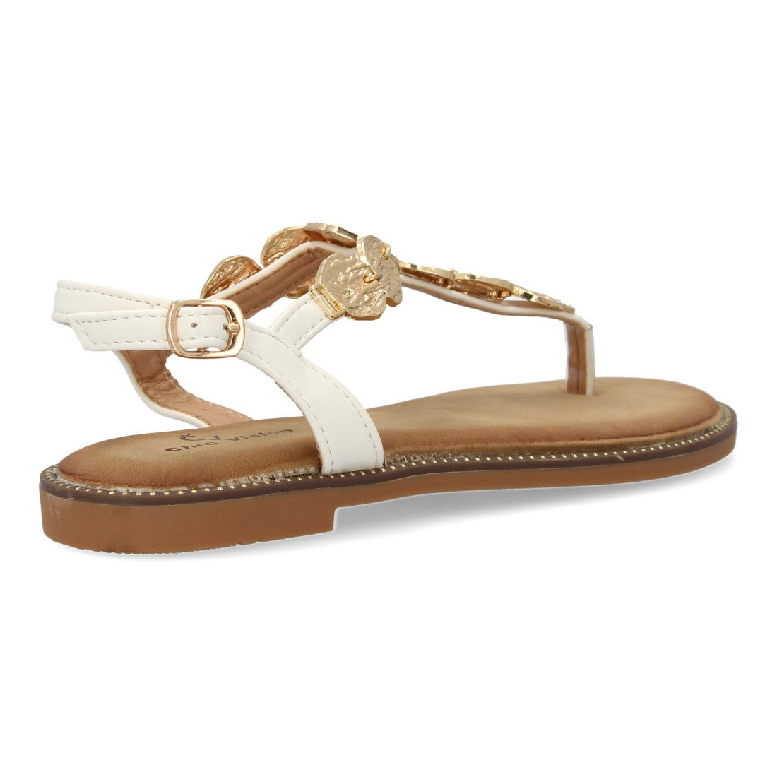 Sandalias Blancas Mujer Elegantes Verano