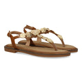 Sandalias Doradas Mujer Elegantes Verano