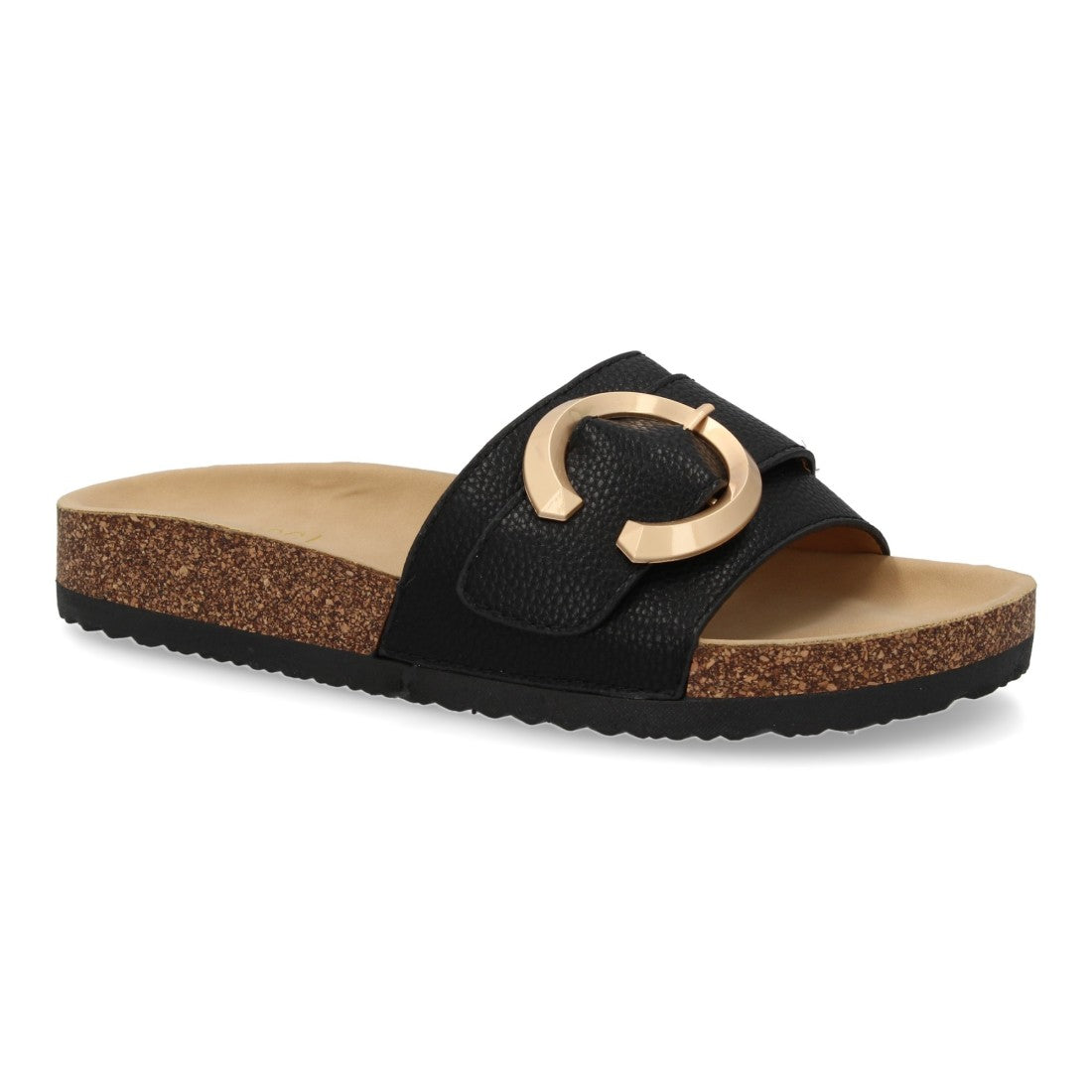 Sandalias Negras Mujer Planas Bio Cómodas Elegantes