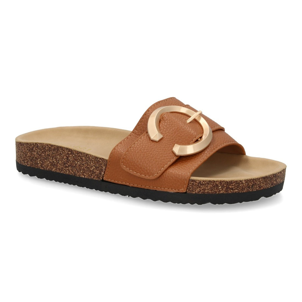 Sandalias Camel Mujer Planas Bio Cómodas Elegantes