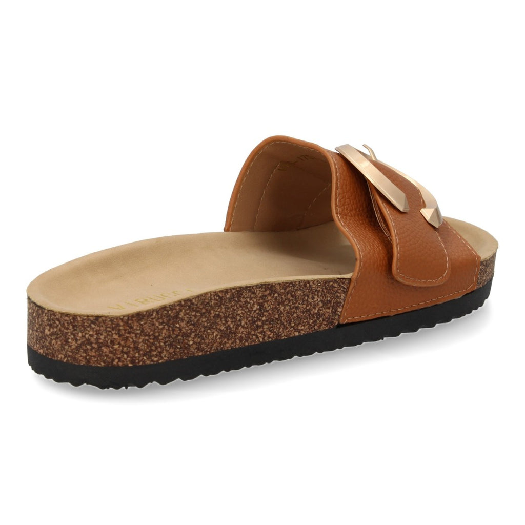 Sandalias Camel Mujer Planas Bio Cómodas Elegantes