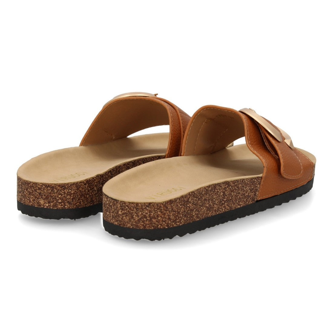 Sandalias Camel Mujer Planas Bio Cómodas Elegantes