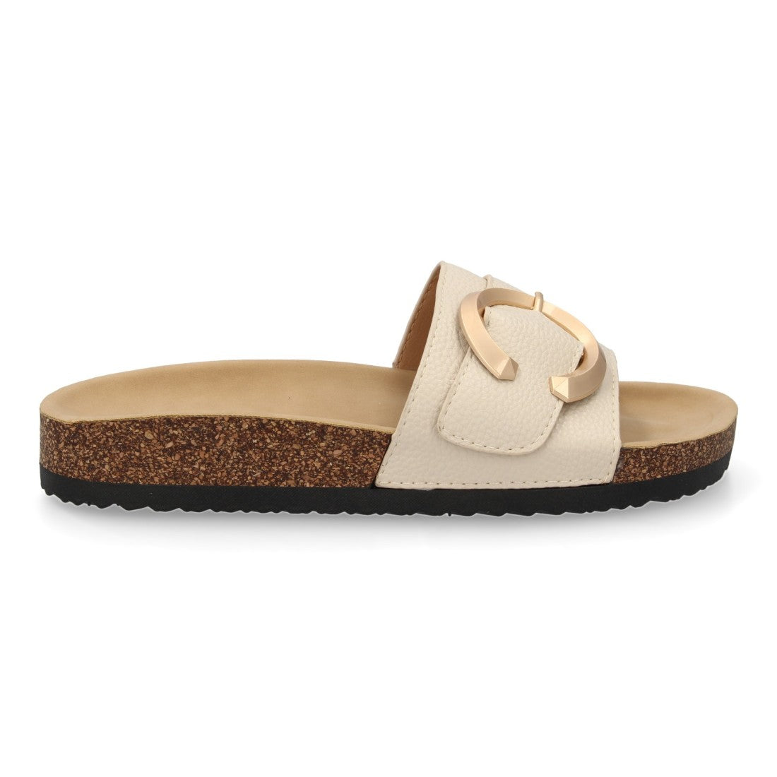 Sandalias Beige Mujer Planas Bio Cómodas Elegantes