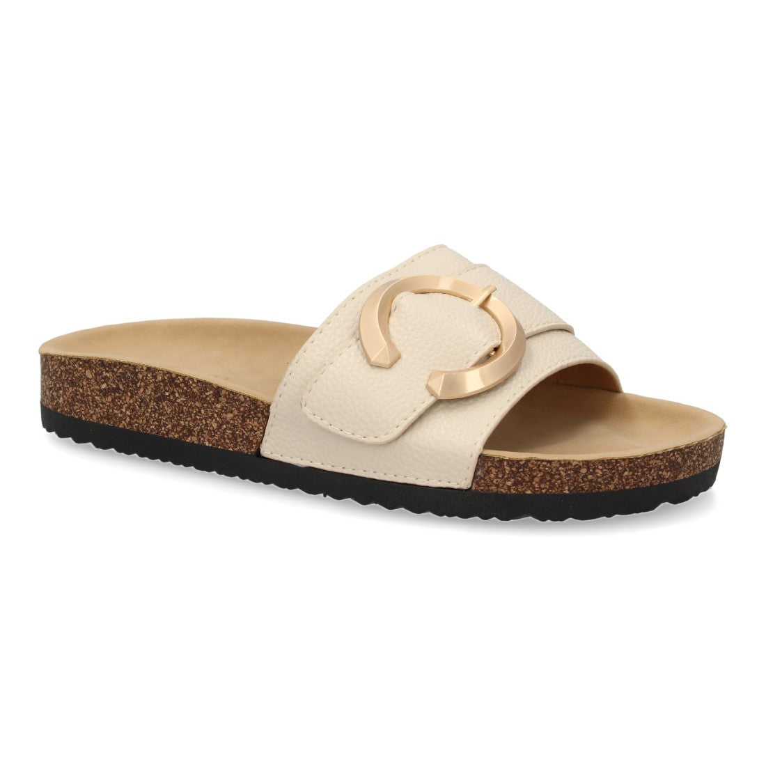 Sandalias Beige Mujer Planas Bio Cómodas Elegantes