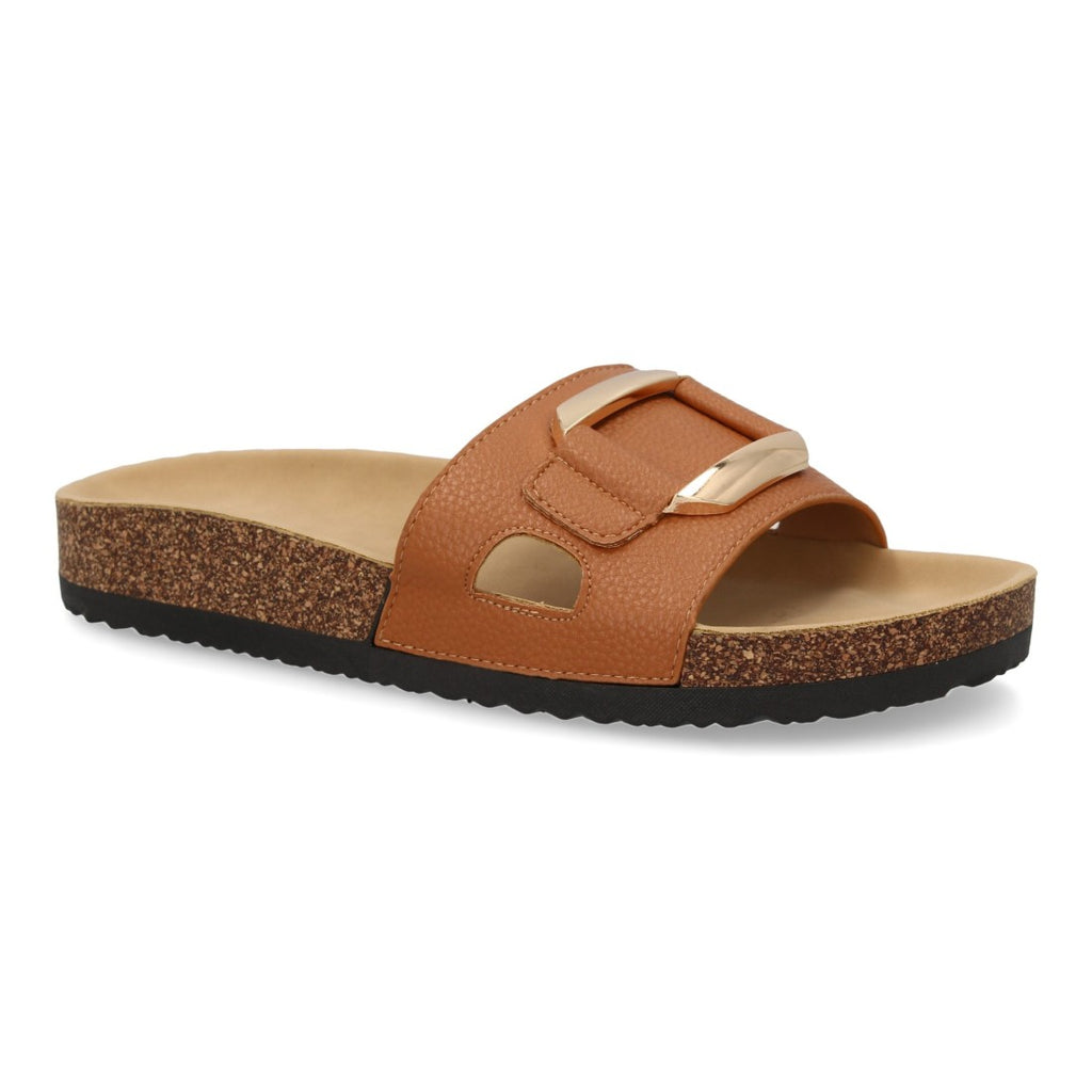 Sandalias Camel Mujer Elegantes Verano