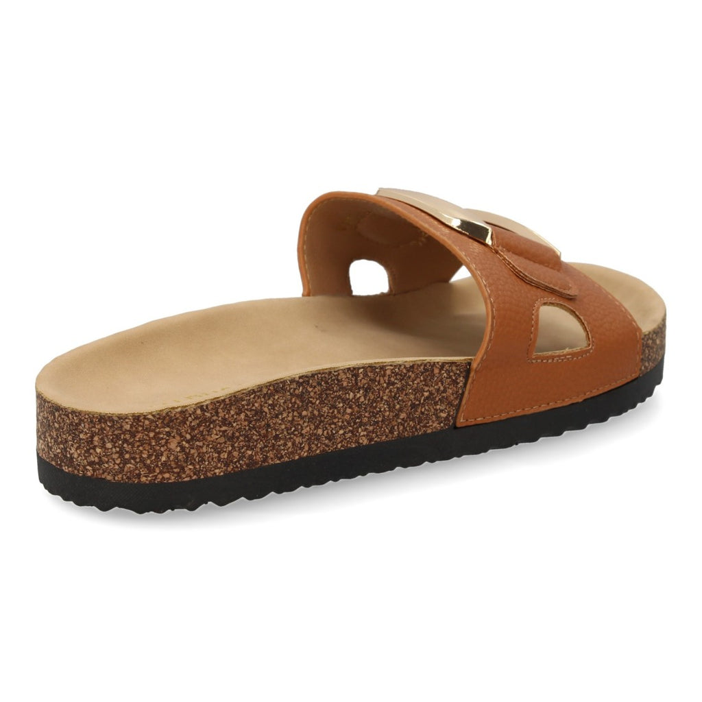 Sandalias Camel Mujer Elegantes Verano