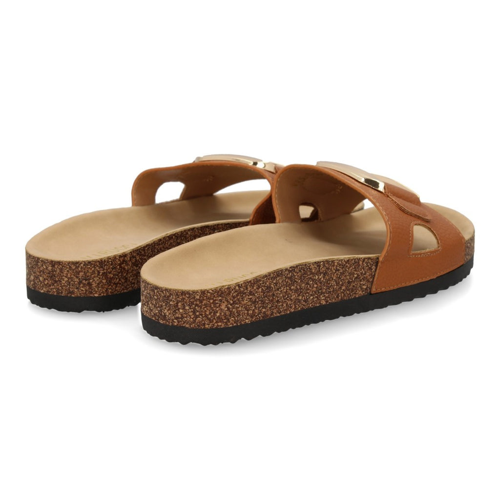 Sandalias Camel Mujer Elegantes Verano
