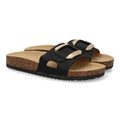 Sandalias Negras Mujer Planas Bio Cómodas Elegantes