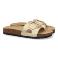 Sandalias Doradas Mujer Planas Bio Cómodas Elegantes