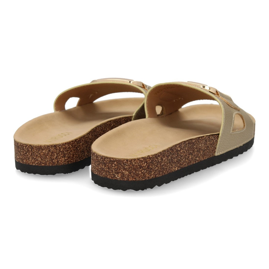 Sandalias Doradas Mujer Planas Bio Cómodas Elegantes