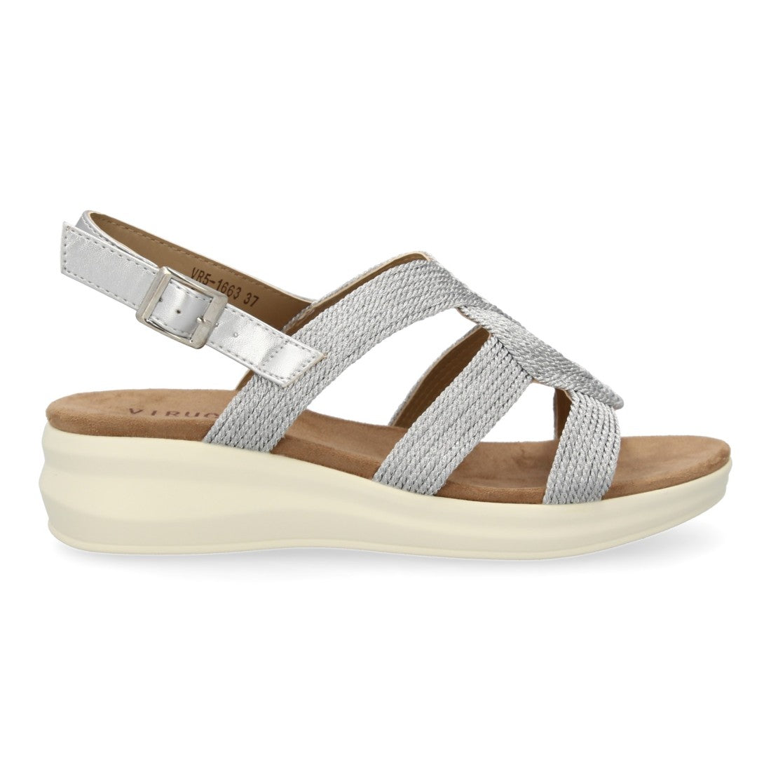 Sandalias Plateadas Mujer Elegantes Fiesta
