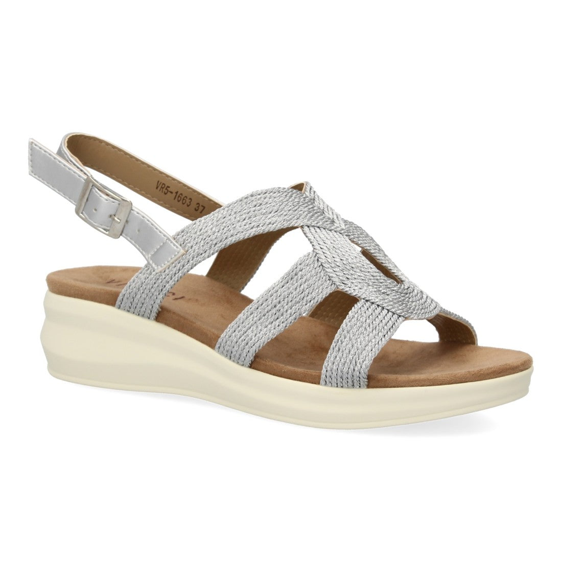 Sandalias Plateadas Mujer Elegantes Fiesta