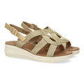 Sandalias Doradas Mujer Elegantes Fiesta