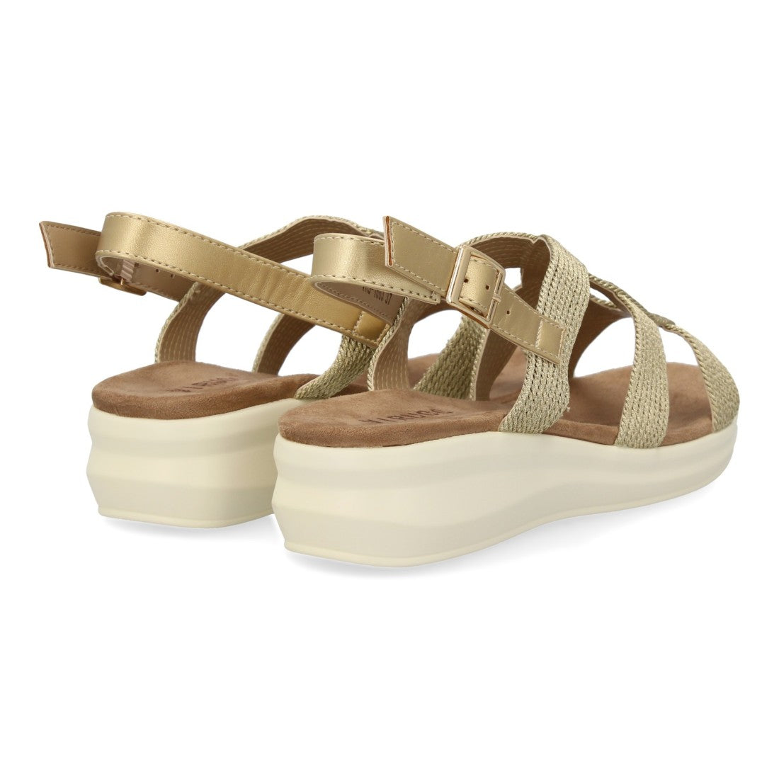 Sandalias Doradas Mujer Elegantes Fiesta