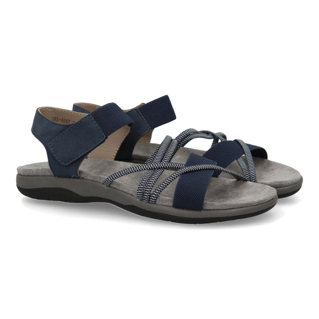 Sandalias Azul Marino Mujer Elegantes Verano