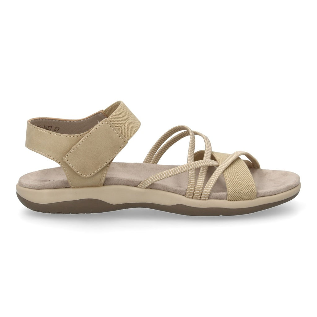 Sandalias Taupe Mujer Elegantes Verano