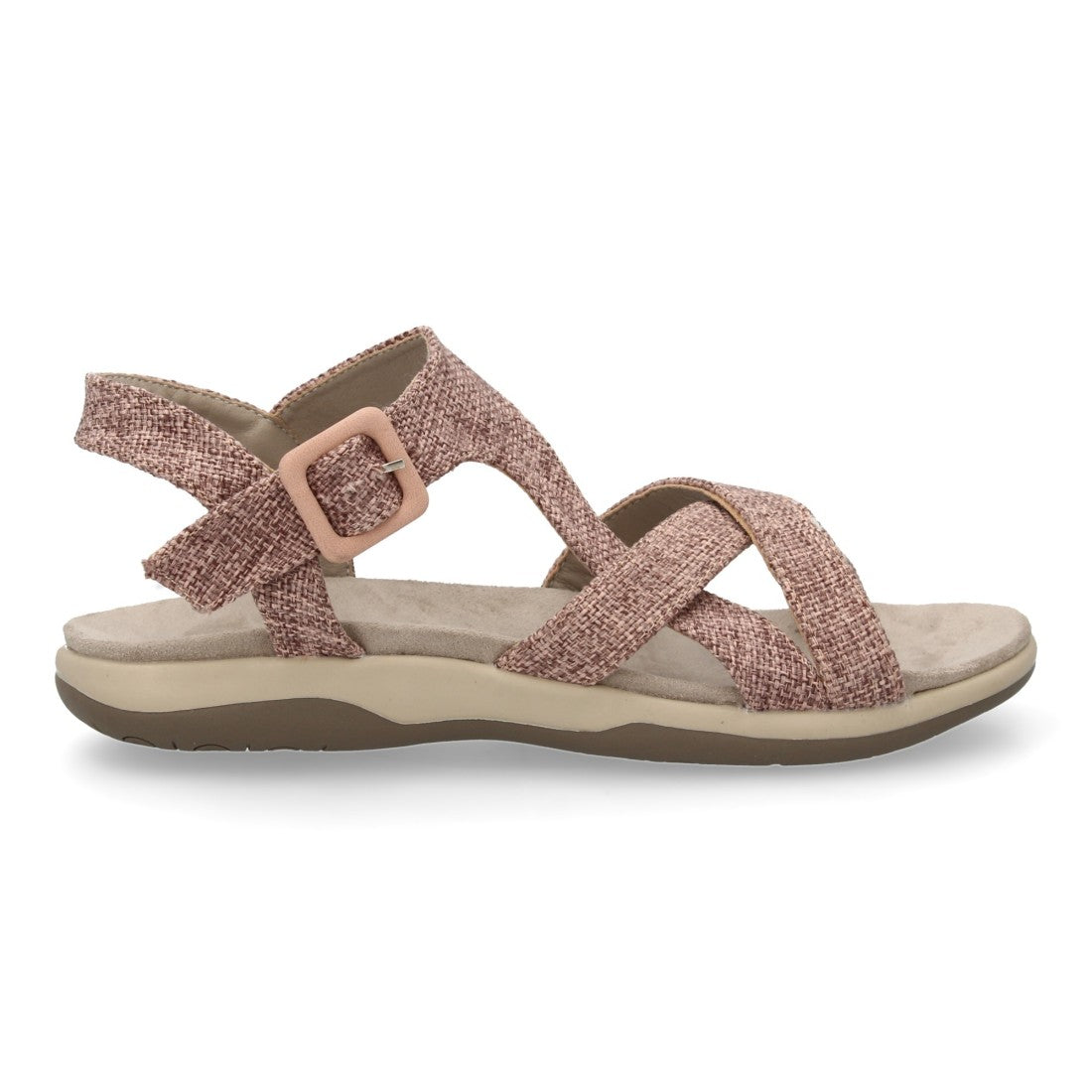 Sandalias Lilas Mujer Planas Tiras Cruzadas Cómodas