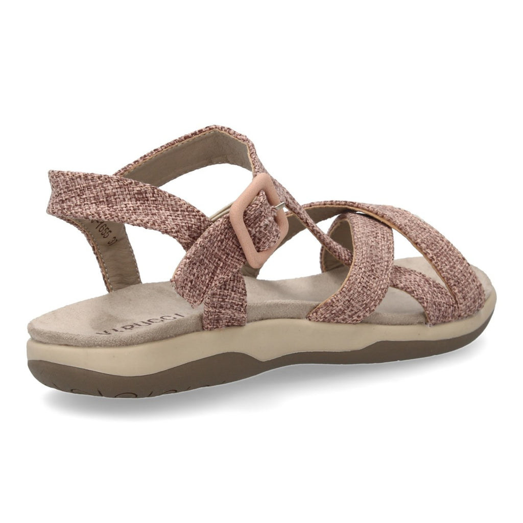 Sandalias Lilas Mujer Planas Tiras Cruzadas Cómodas