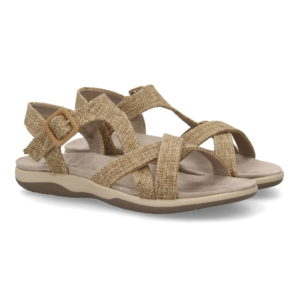Sandalias Taupe Mujer Elegantes Verano