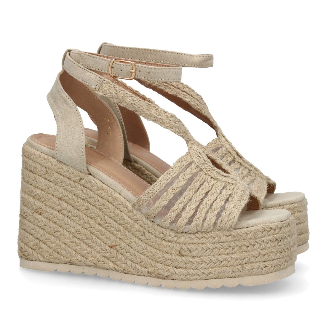 Sandalias Beige Mujer Elegantes Verano