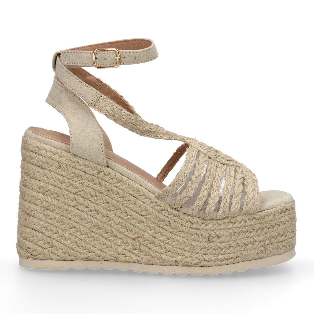 Sandalias Beige Mujer Elegantes Verano