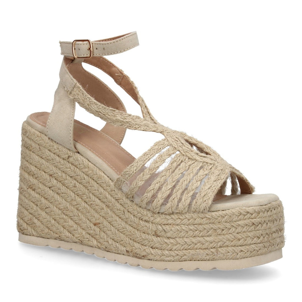 Sandalias Beige Mujer Elegantes Verano