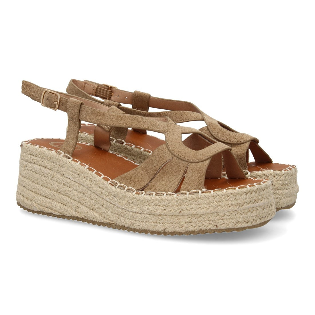 Sandalias Kaki Mujer Elegantes Verano