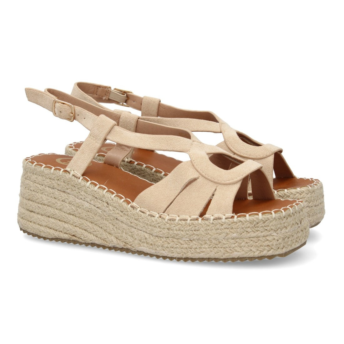 Sandalias Beige Mujer Elegantes Verano