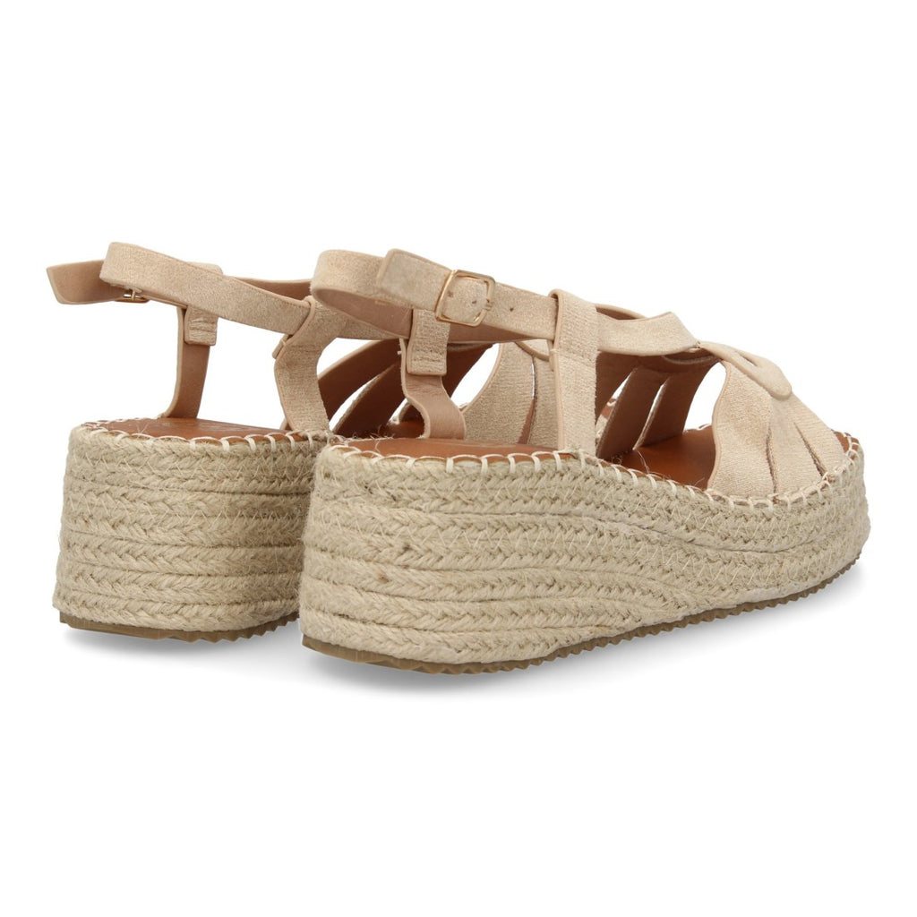 Sandalias Beige Mujer Elegantes Verano