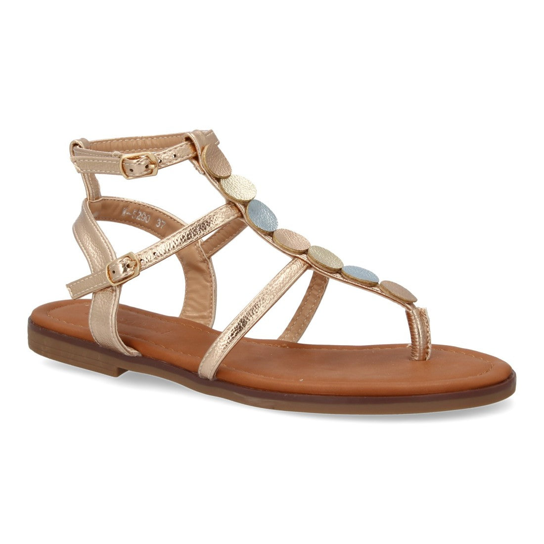 Sandalias Champán Mujer Elegantes Fiesta