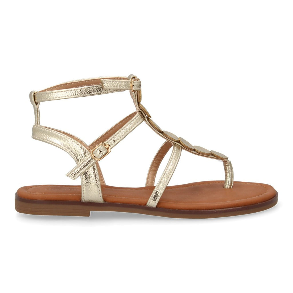 Sandalias Doradas Mujer Elegantes Fiesta
