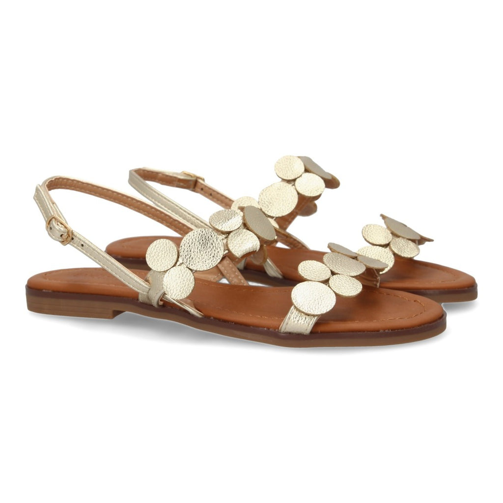 Sandalias Doradas Mujer Elegantes Fiesta