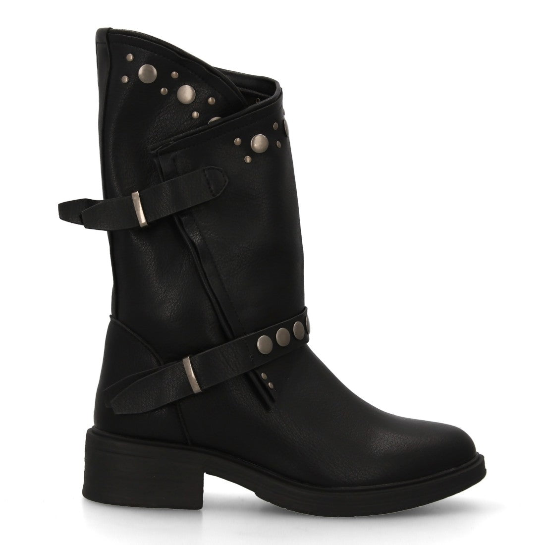 Elegante schwarze Stiefel mit Absatz