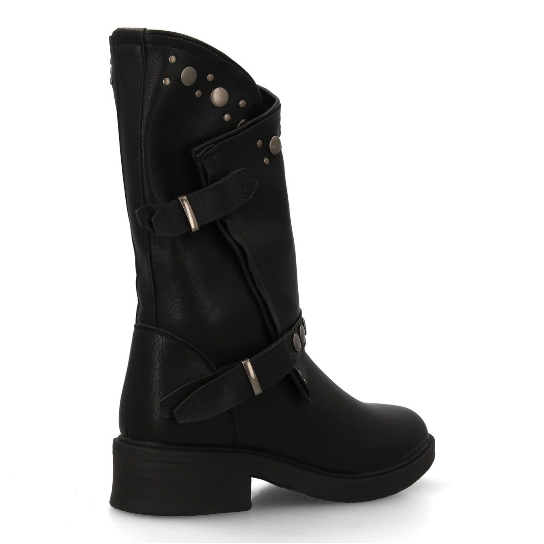 Elegante schwarze Stiefel mit Absatz