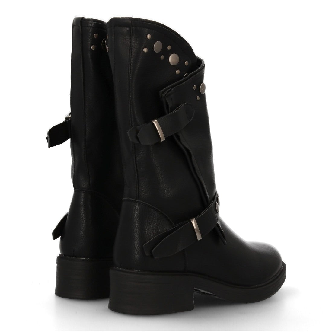 Elegante schwarze Stiefel mit Absatz