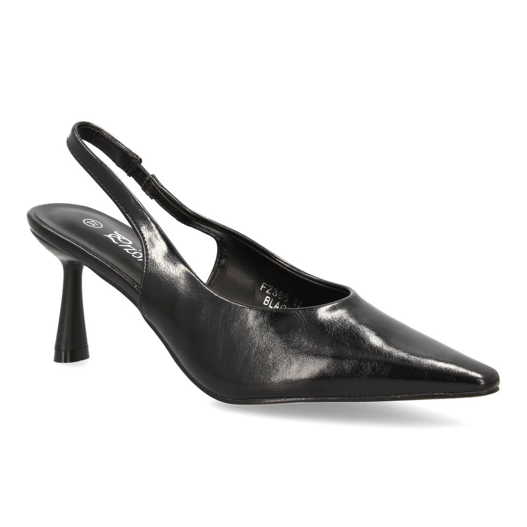 Zapatos de Tacón Negro Versátiles Mujer