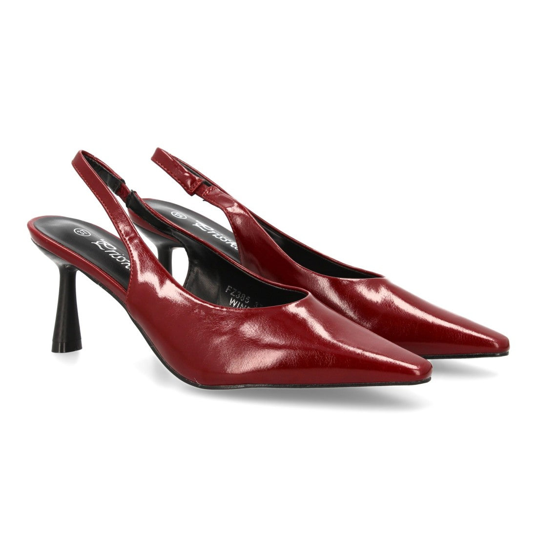 Zapatos de Tacón Burdeos Sofisticados Mujer