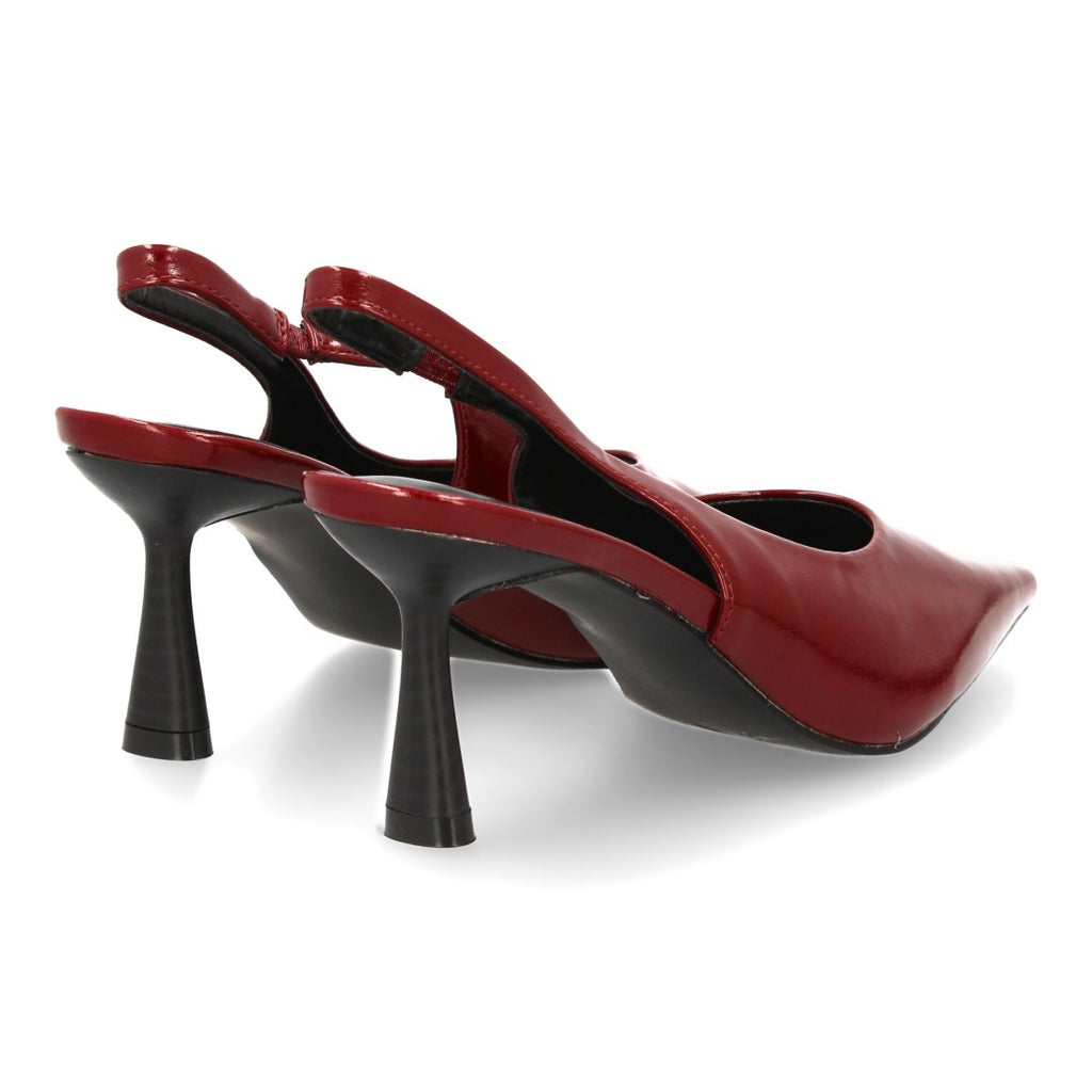 Zapatos de Tacón Burdeos Sofisticados Mujer