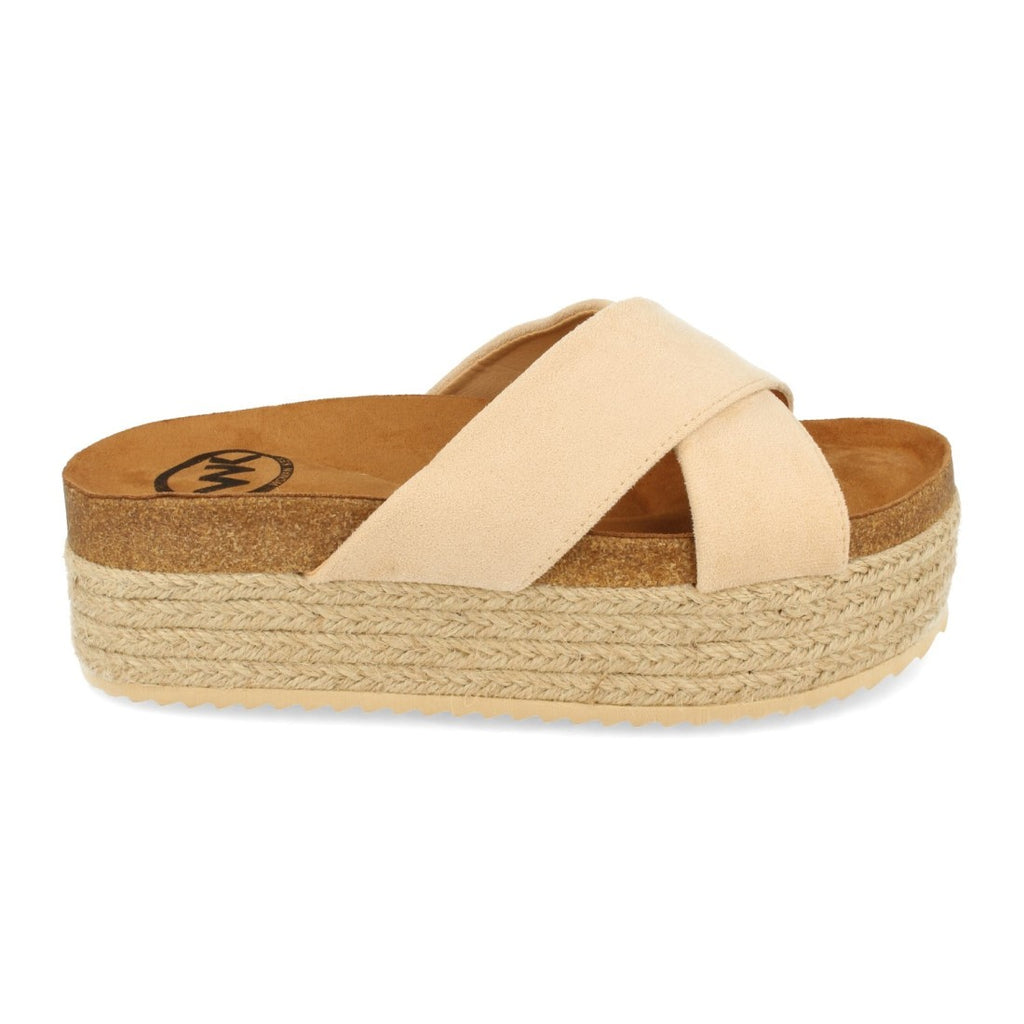 Sandalias Beige Mujer Elegantes Verano