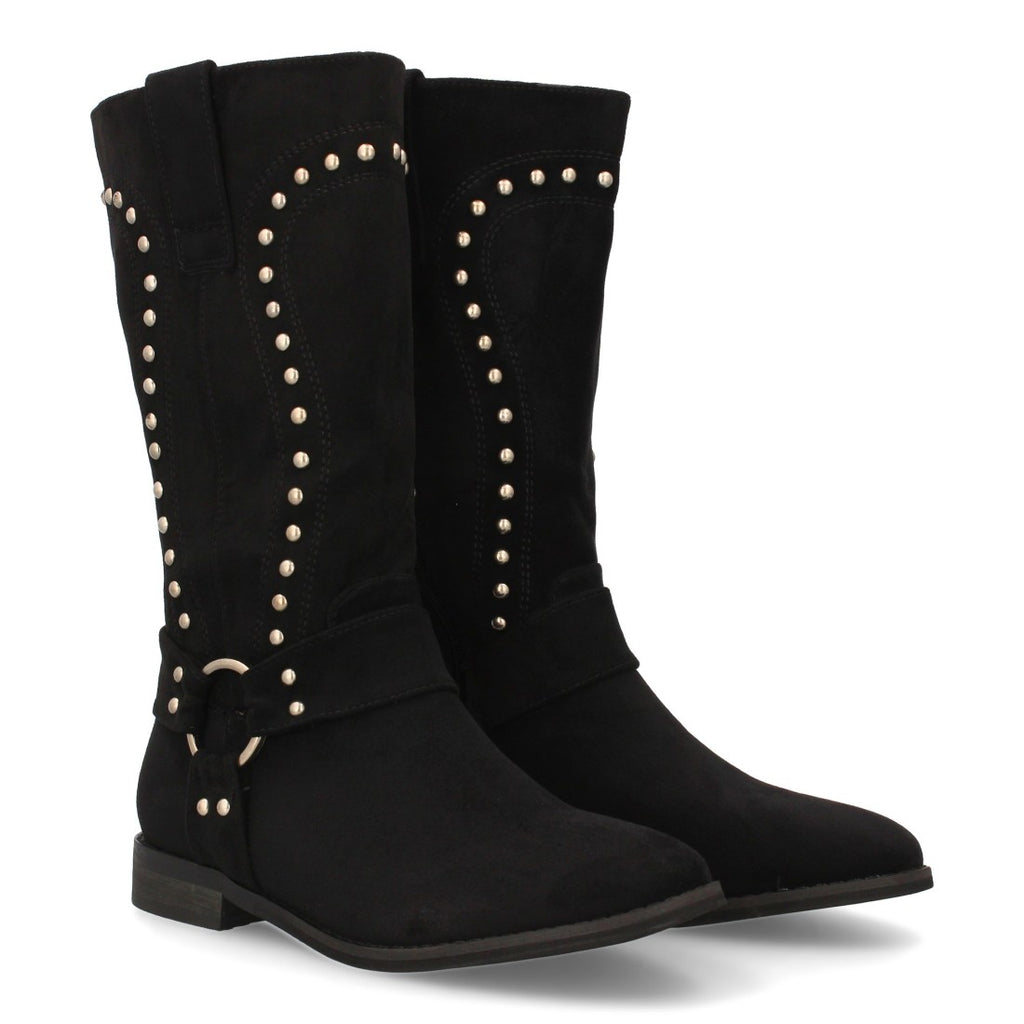 Botas Negras Elegantes con Tacón