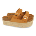 Sandalias Camel Mujer Elegantes Verano