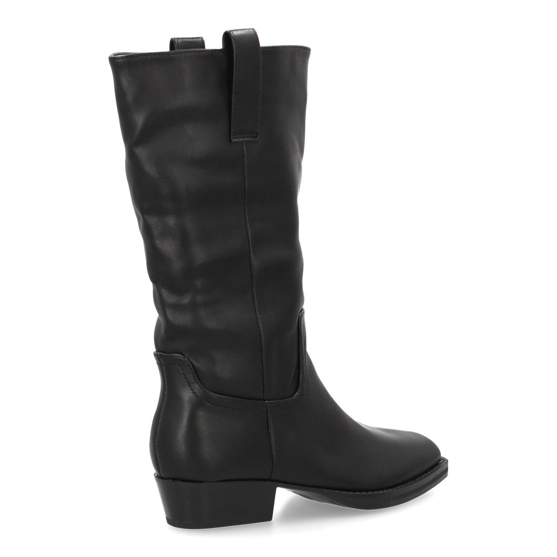 Elegante schwarze Overknee-Stiefel mit Absatz