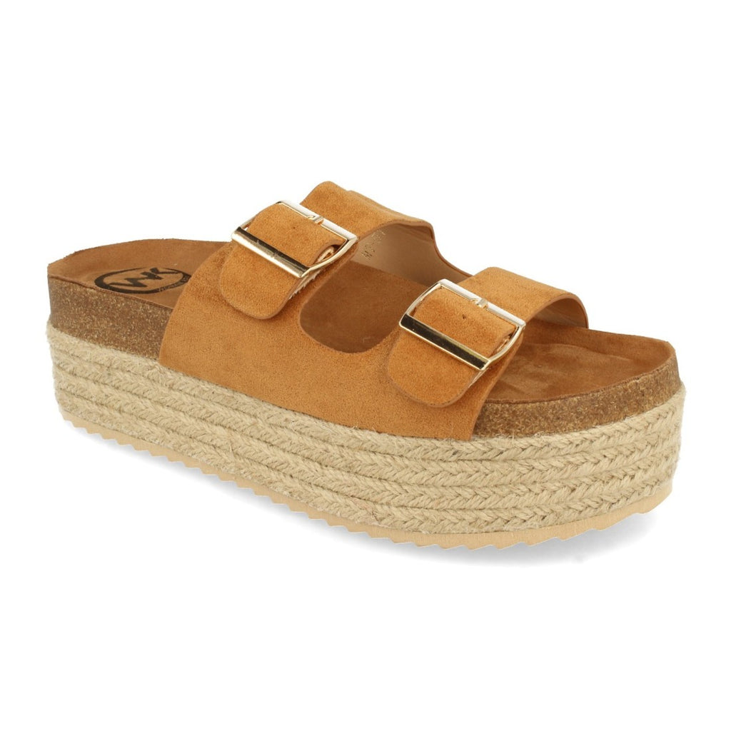 Sandalias Camel Mujer Elegantes Verano