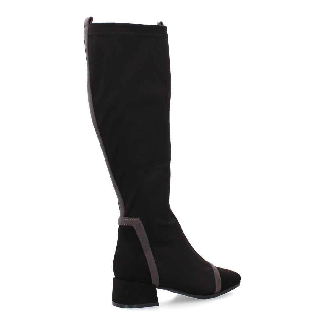 Elegante schwarze Stiefel mit hohem Absatz