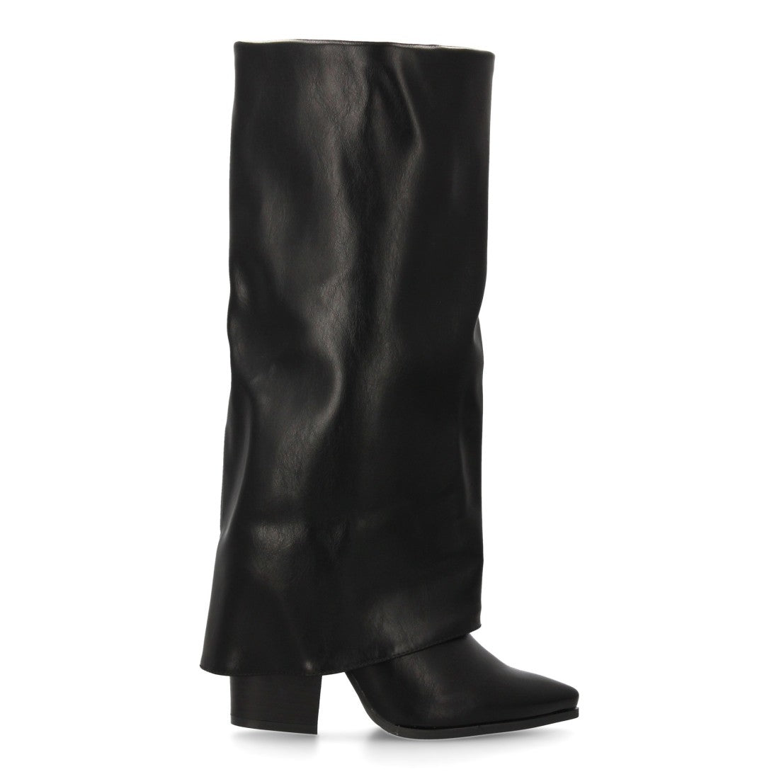 Elegante, mondäne schwarze Stiefel