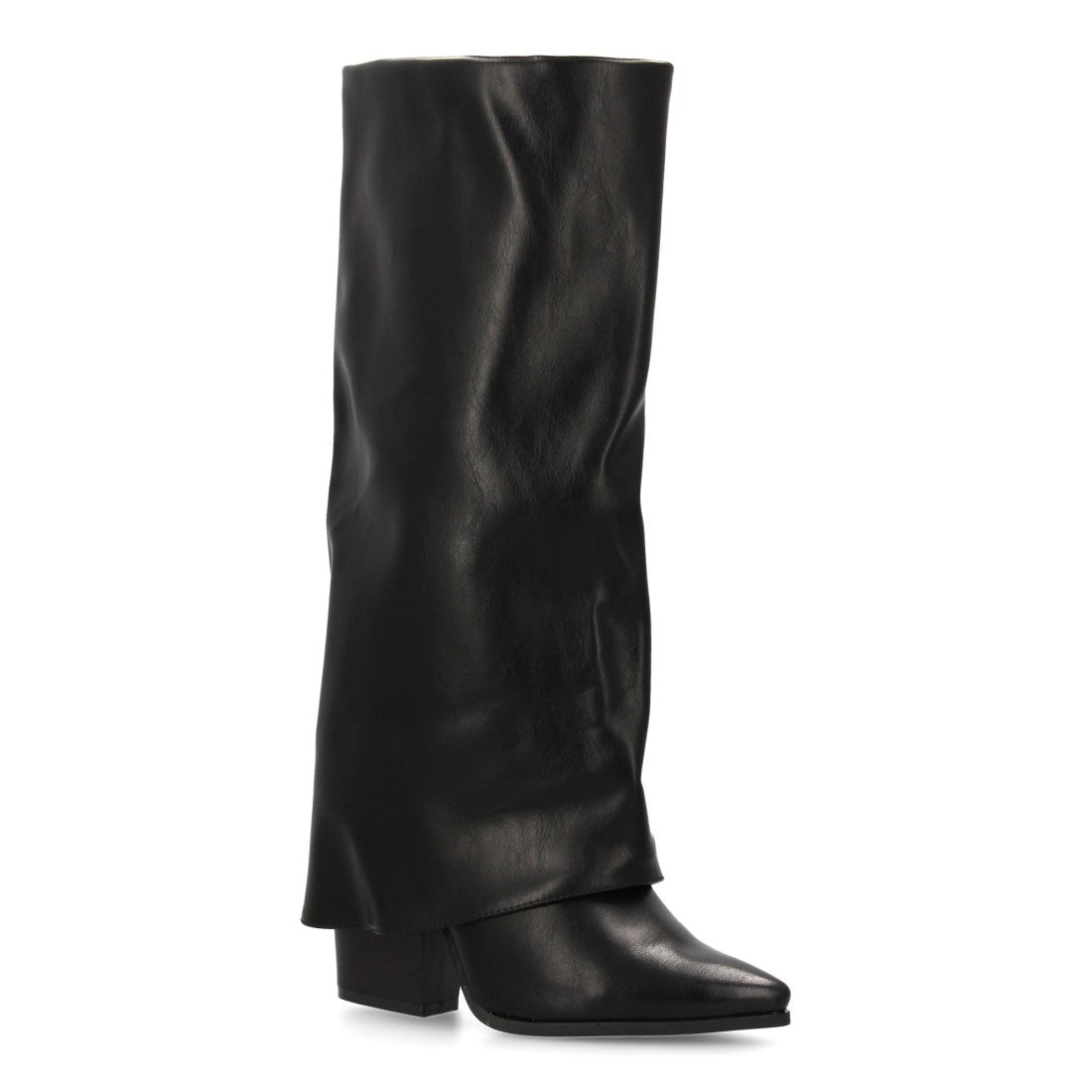 Elegante, mondäne schwarze Stiefel